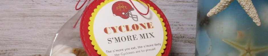 StampinUp 3D Favor made with 2" Punch, Layering Circles Die, and Dimensionals, designed by demo Lynn Tague. See more cards and gifts ideas at BeyondBeachesandBlessings.com #BeyondBeachesandBlessings #IowaState #Cyclones #Football