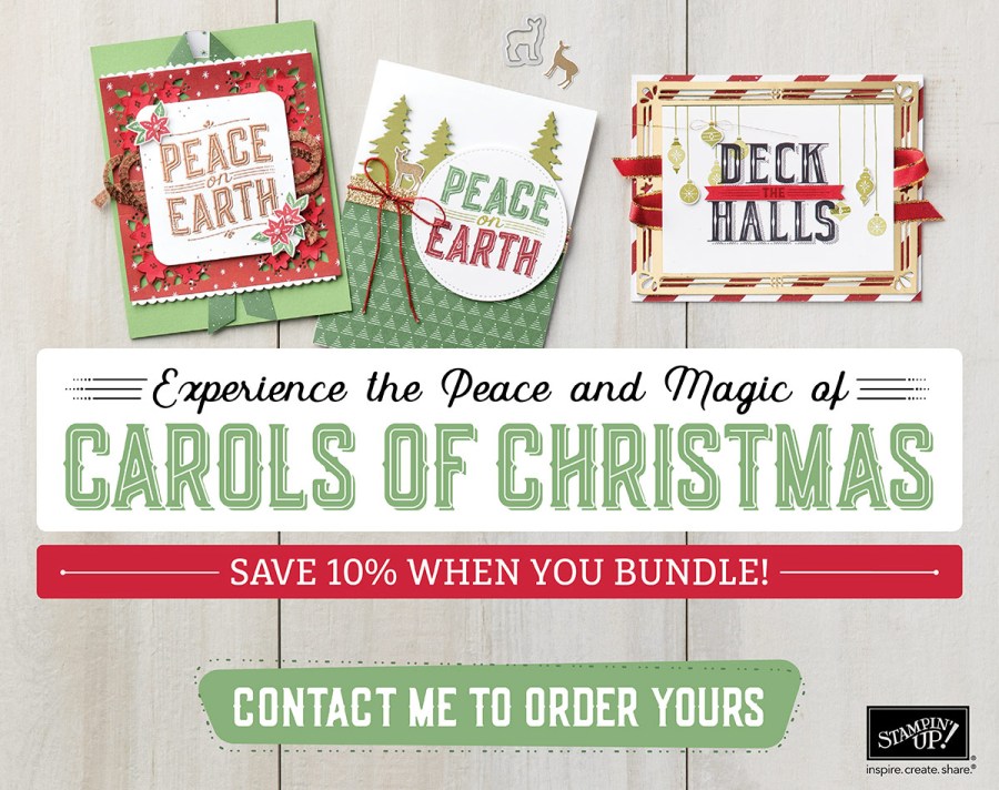 Stampin Up, Carols of Christmas, Card and Gift ideas designed by Demo Lynn Tague at BeyondBeachesandBlessings.com #BeyondBeachesandBlessings
